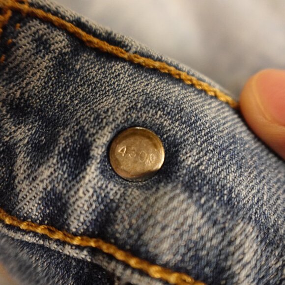 Levi’s Jeans Wedgie Skinny Distressed High-Rise Jean Women’s Size 29 Blue - Picture 12 of 14